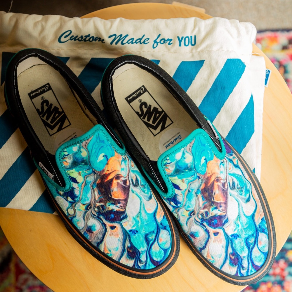 Brand New Custom Vans Size 8.5